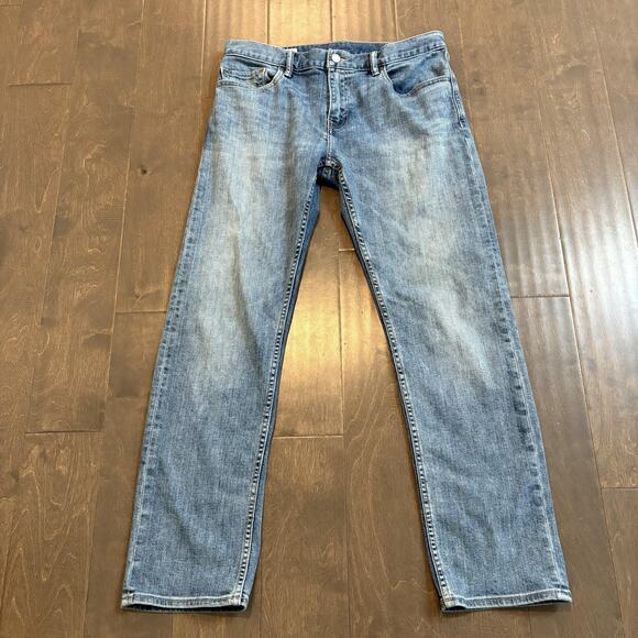 Banana Republic Jeans Men 32x30 Light Wash Straight Fit Denim Classic Stretch - Picture 1 of 12